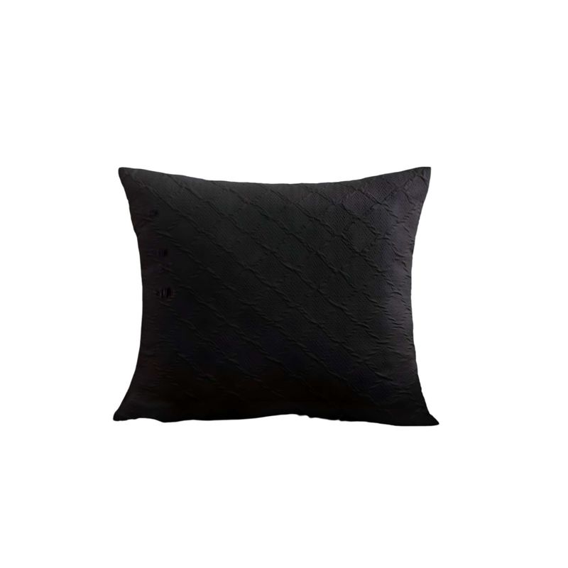 GENERICO - PACK DE 4 FUNDAS DE TERCIOPELO TRENZADO NEGRO