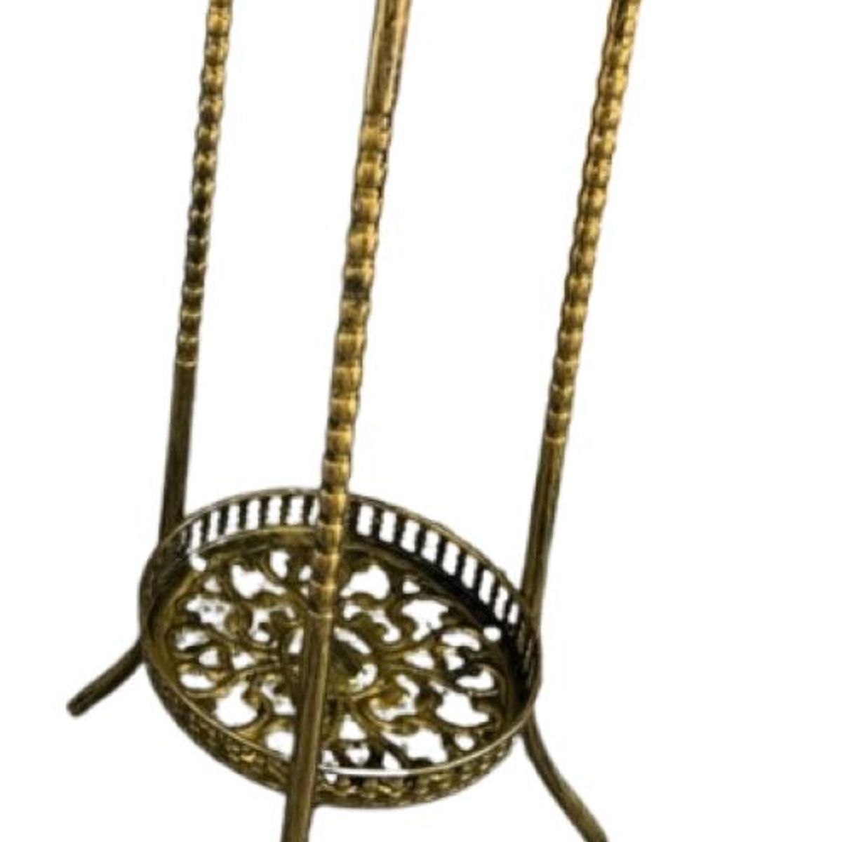 GENERICO - Porta Macetero Soporte Macetas Estante Metal Dorado.