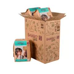 BAMBO NATURE - Caja Pañal Ecológico Bebé 5 12-18 Kg132 Unid