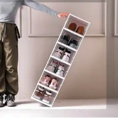 GENERICO - Organizador de Zapatos - Zapatero de 6 niveles Color Blanco