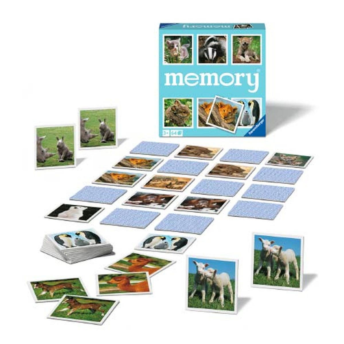 RAVENSBURGER - Juego Memorice de animales