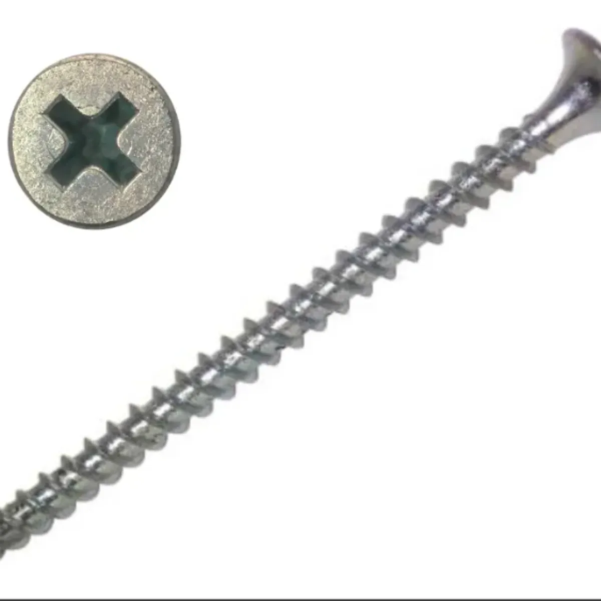 TUHAUS - Tornillo Madera Crs Zincado 6 X 2 Pulgadas 500 Unidades