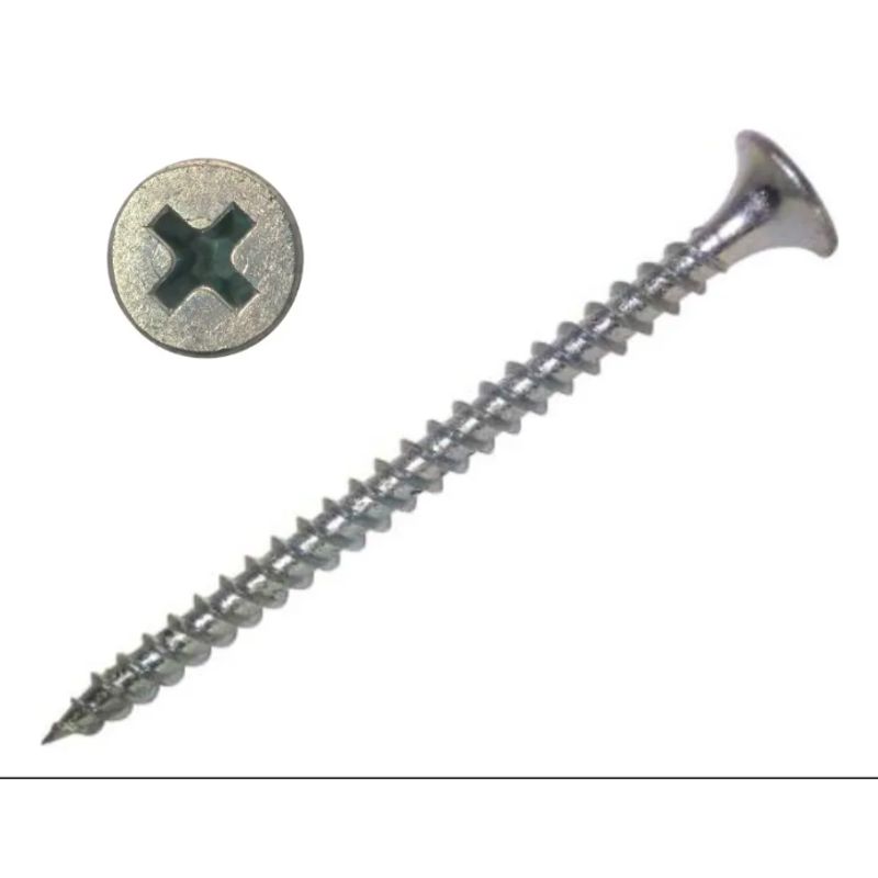 TUHAUS - Tornillo Madera Crs Zincado 6 X 2 Pulgadas 500 Unidades