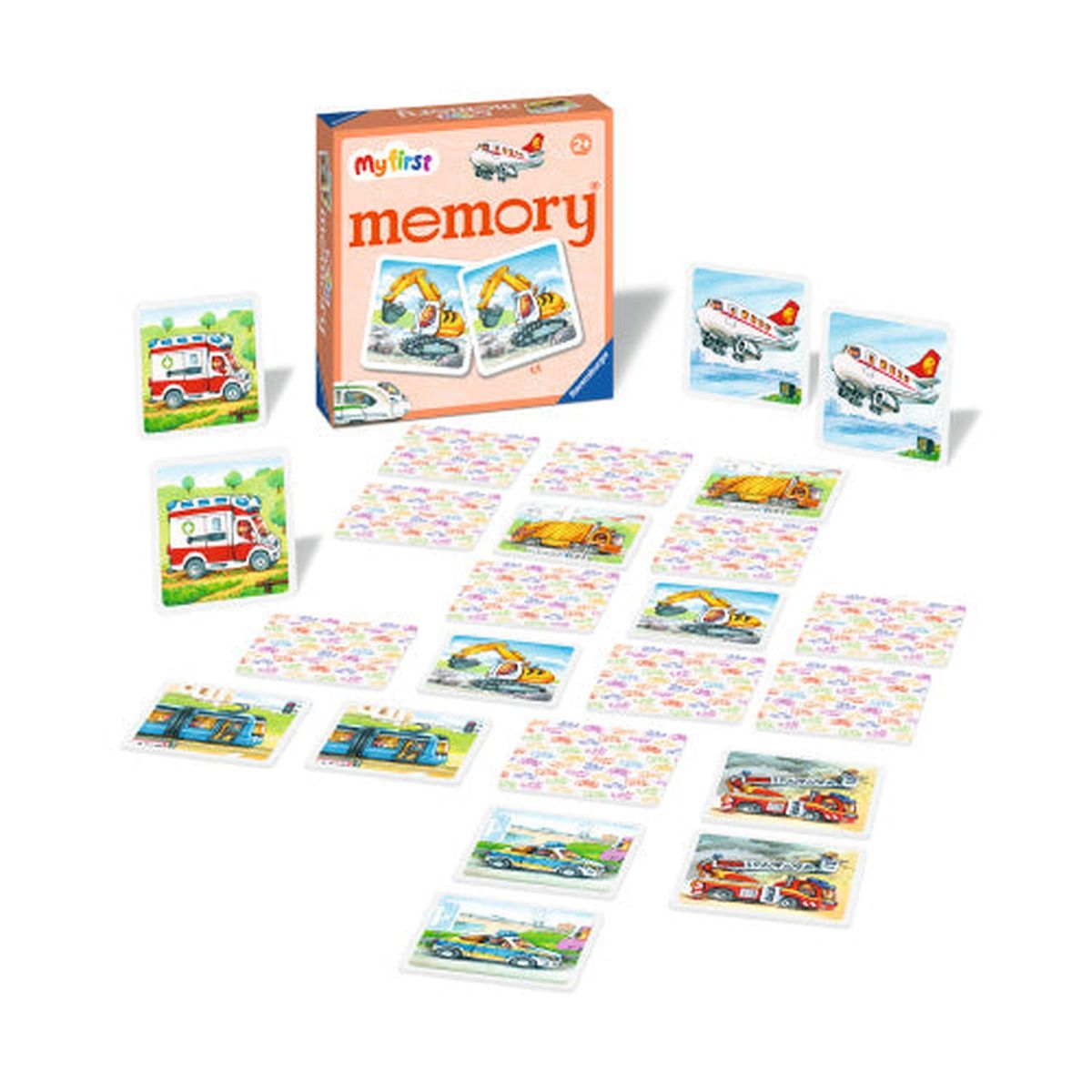 RAVENSBURGER - Juego Mi primer memorice Vehículos - Ravensburger