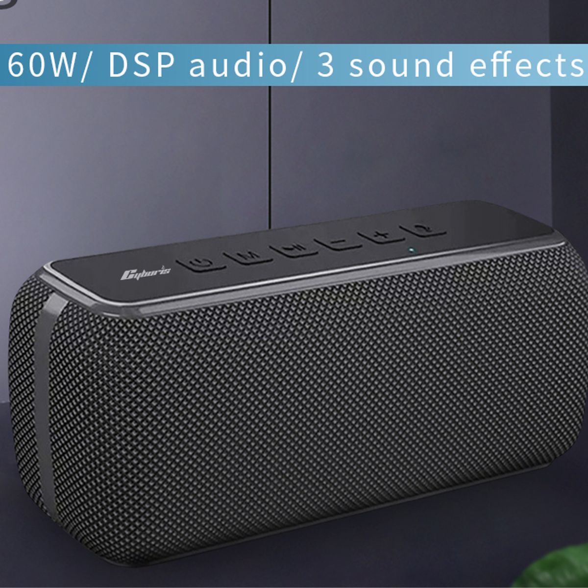 HANVEK - Parlante Bluetooth Cyboris V7 Pro 60W Subwoofer Portátil USB