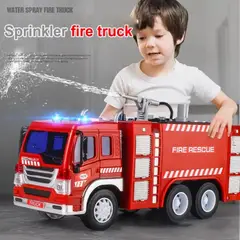 GENERICO - Camión De Bombero Juguete Con Luz Sonido Y Pulveriza Agua