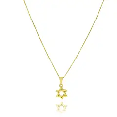 ANDREA COGGIOLA JOYAS - Collar Estrella De David Enchapado Oro 18K