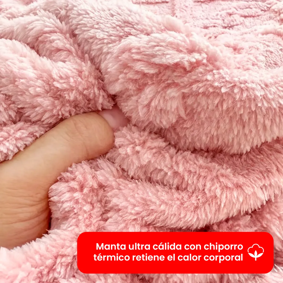 OKAERI - CUBRE CAMA TRENZADO CON CHIPORRO 2 PLAZAS - Rojo - 2 PLAZAS