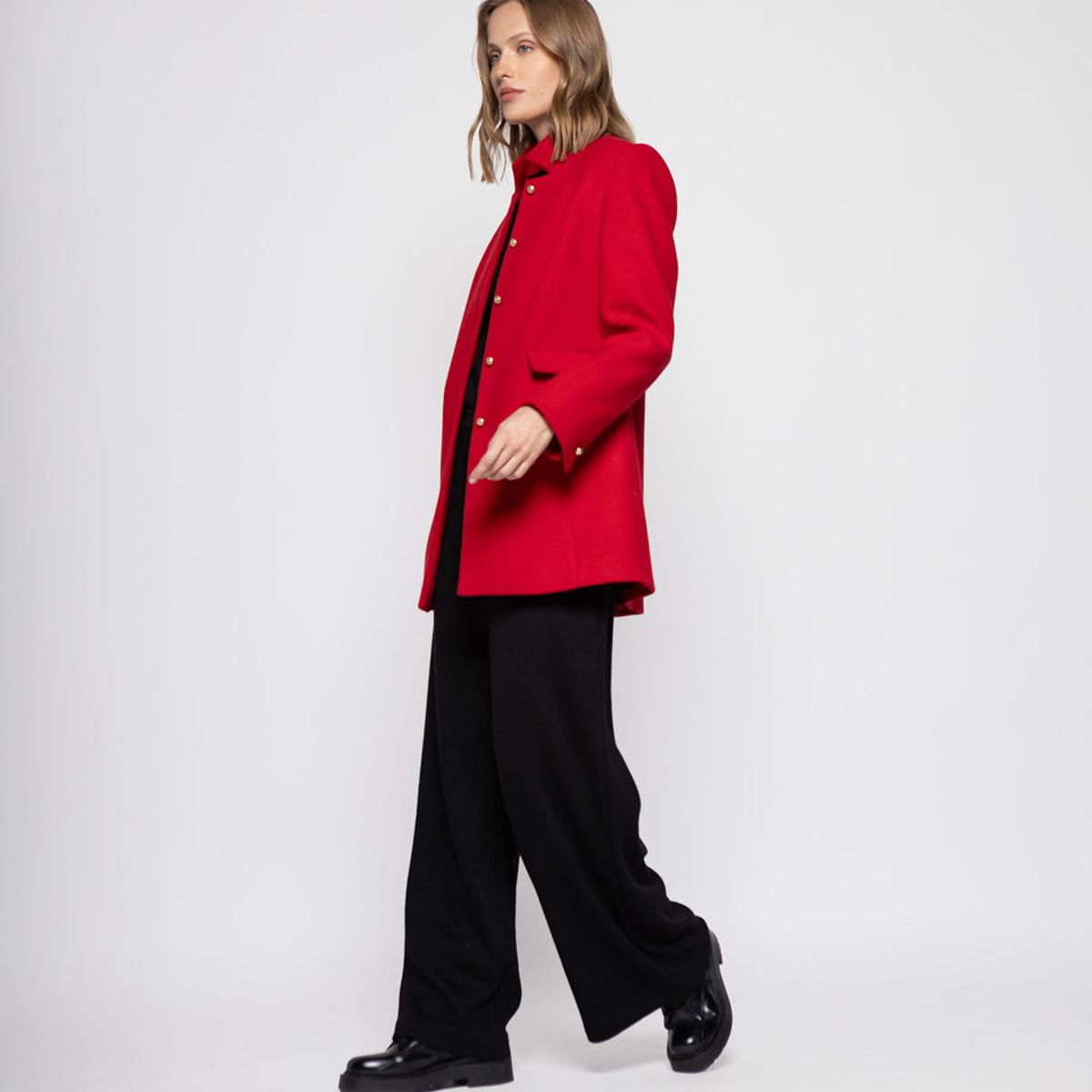 LUDOVICA - Abrigo Mujer Dalia Rojo Ludovica