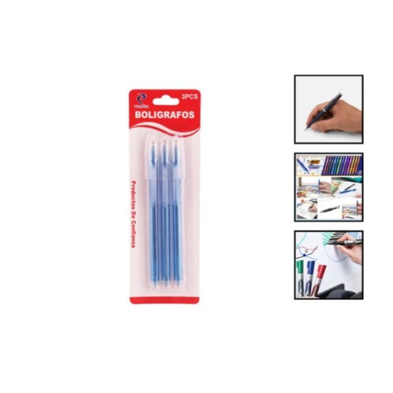 GENERICO - Set 9 Unidades De Lapices Boligrafos  Azules