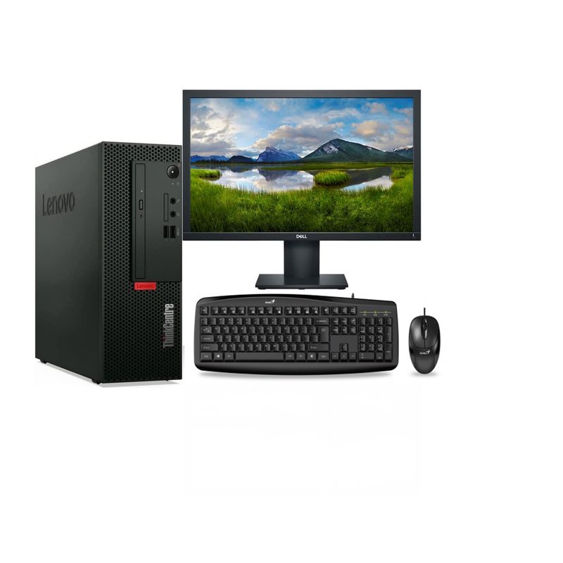 LENOVO - KIT MONITOR + PC LenovoThinkCentre V50s-07iMB SFF (i5-10ma 16GB 256GB SSD)  Reacondicionado
