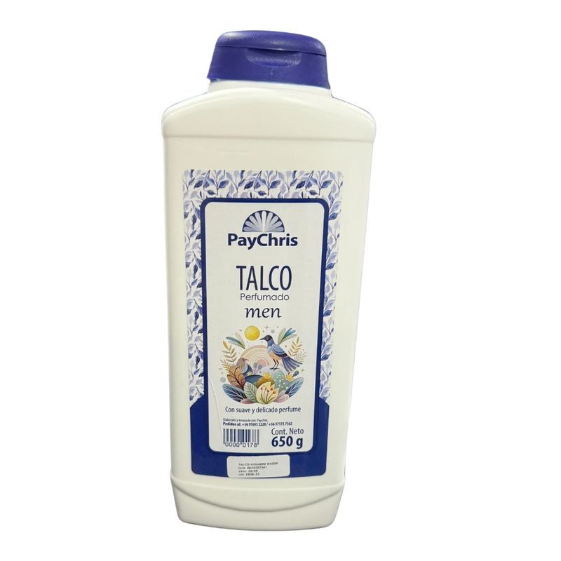 GENERICO - Talco Perfumado Paychris 650g Para Caballero