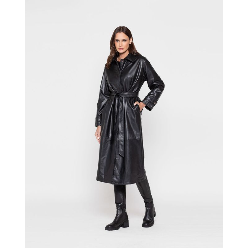 LUDOVICA - ABRIGO LAVANDA NEGRO Ludovica