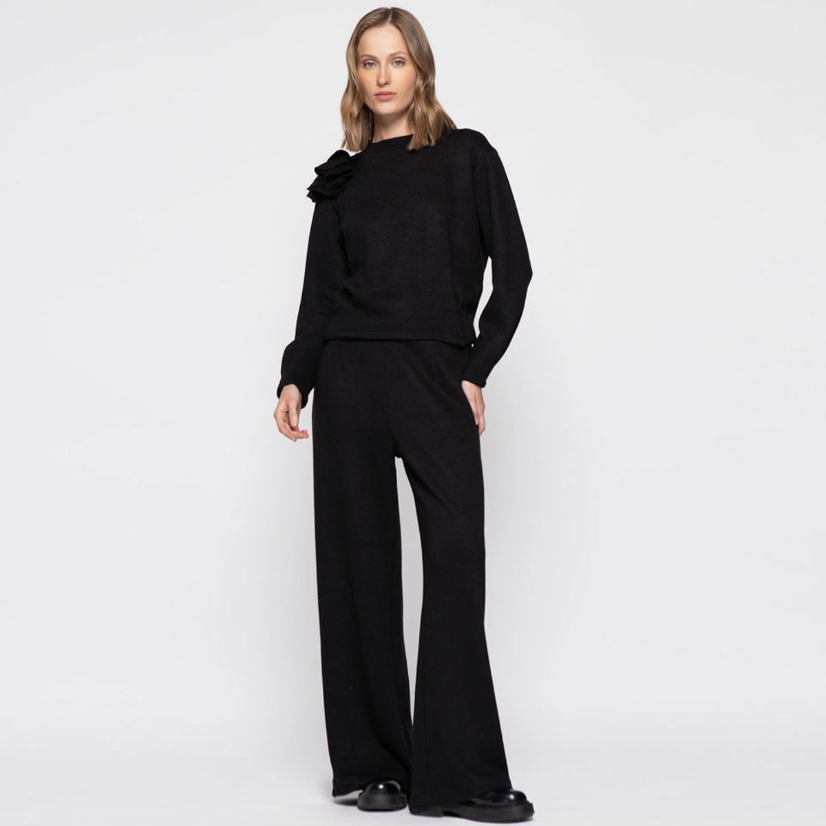 LUDOVICA - Sweater Mujer Cala Negro Ludovica