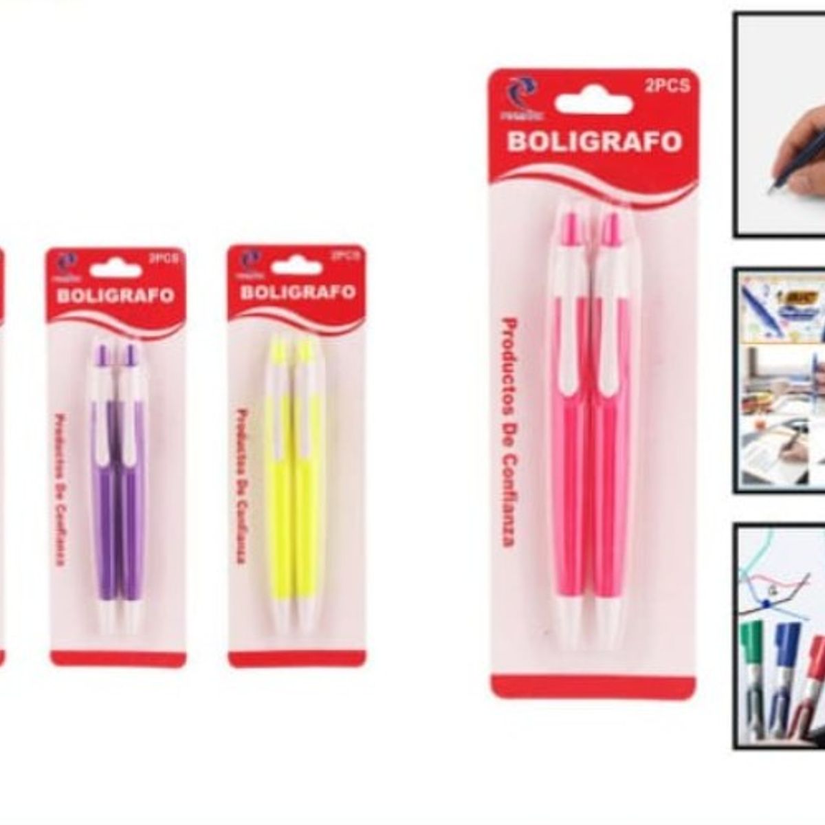 GENERICO - Set 8 Unidades De Lapices Boligrafos Colores Surtidos