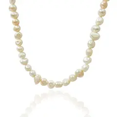 ANDREA COGGIOLA JOYAS - Collar Tatiana Perla De Río Plata Fina 925