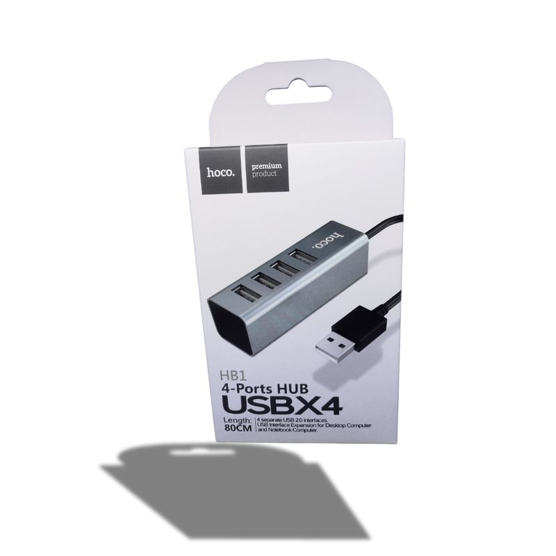 HOCO - Adaptador Hub USB 4 En 1 Hoco HB1 80 CM