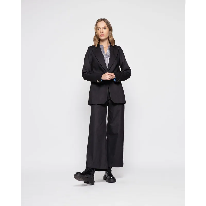 LUDOVICA - Chaqueta Mujer Calendula Negro Ludovica