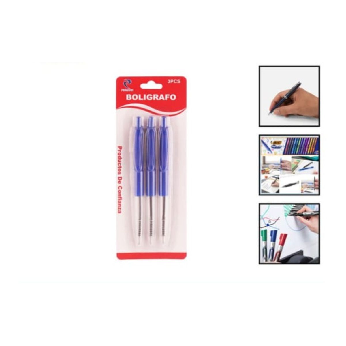 GENERICO - Set 9 Unidades De Lapices Boligrafos Azules