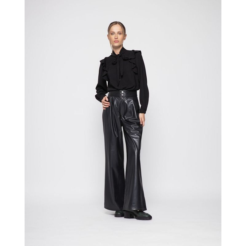 LUDOVICA - Blusa Mujer Verbena Negro Ludovica