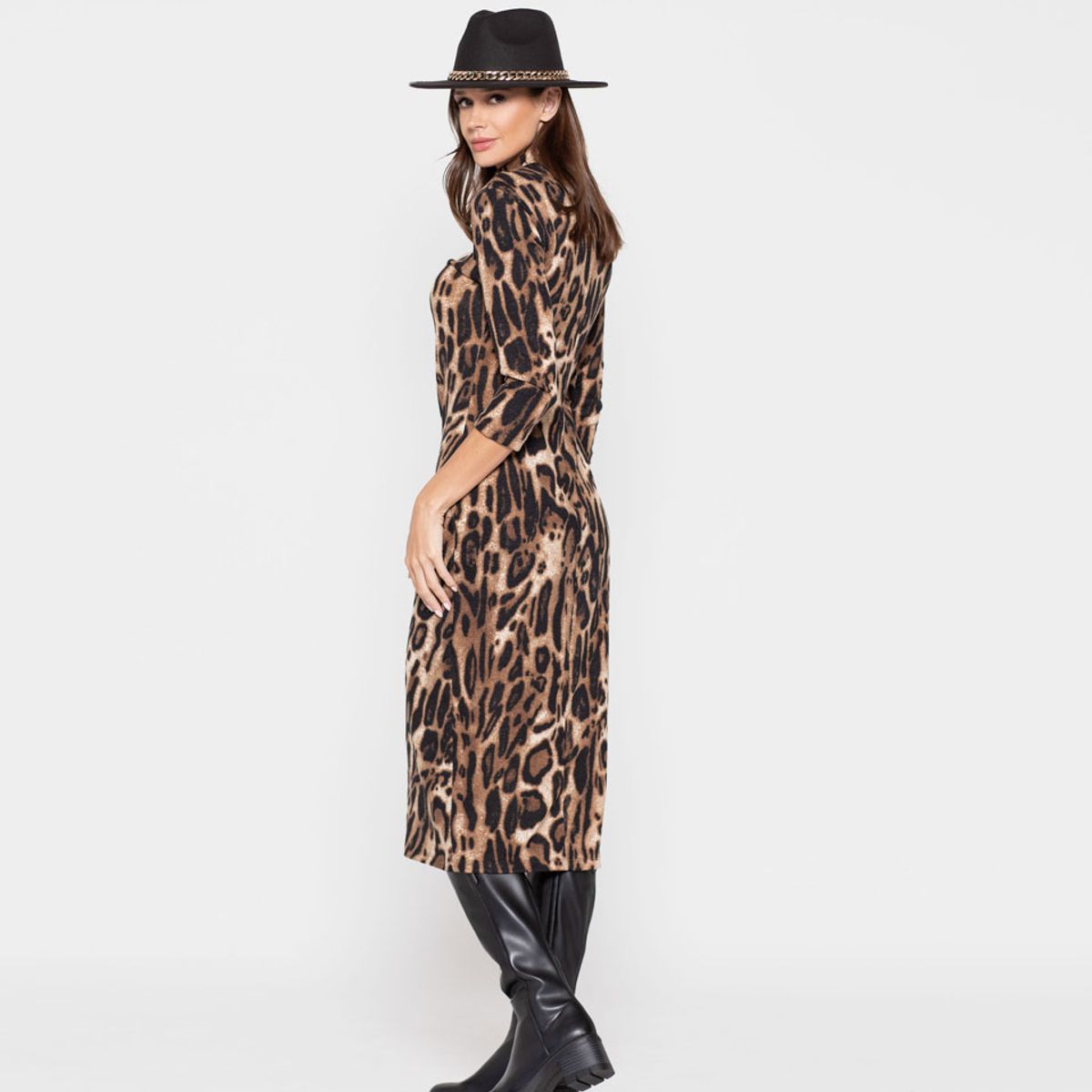 LUDOVICA - Sombrero Mujer Hibisco Negro Ludovica