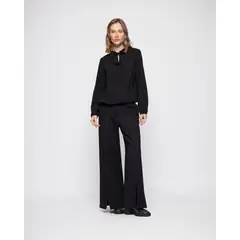 LUDOVICA - Blusa Mujer Magnolia Negro