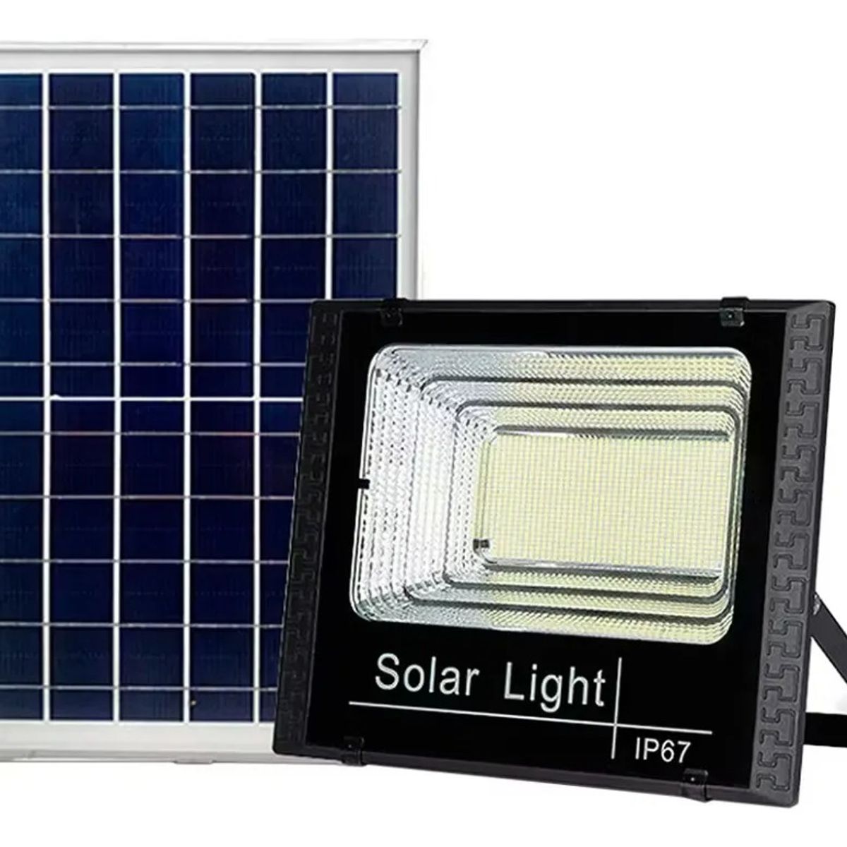 GENERICO - Foco Reflector Solar 200w + Panel Solar Y Control Remoto