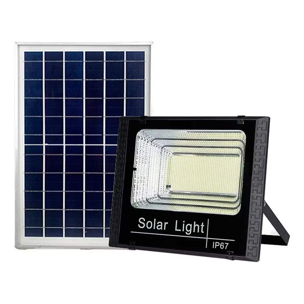 GENERICO - Foco Reflector Solar 200w + Panel Solar Y Control Remoto