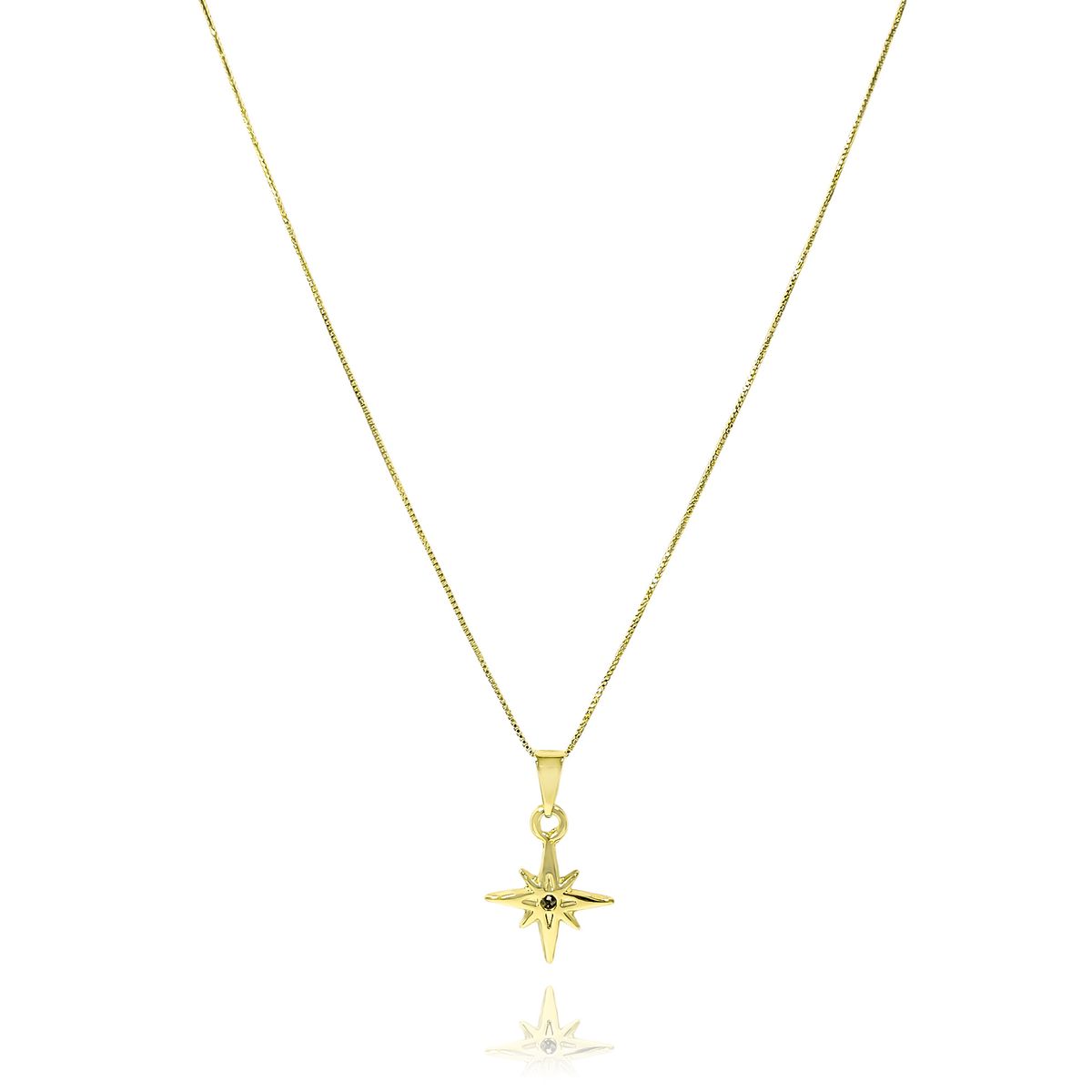 COGGIOLA - Collar Estrella Fugaz Enchapado Oro 18K