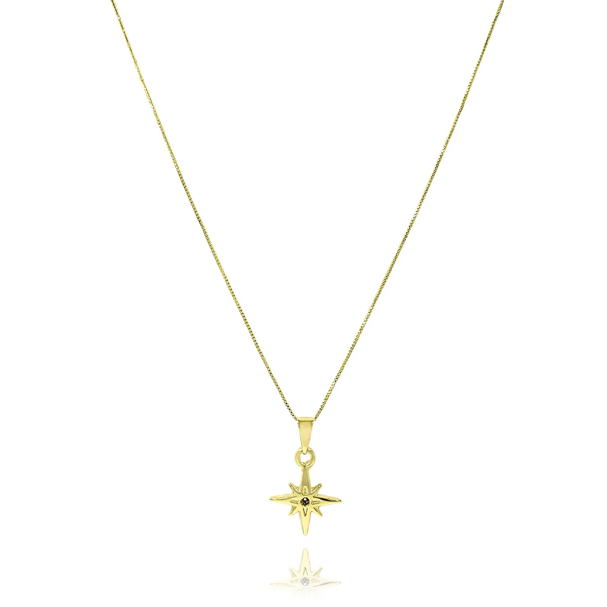 COGGIOLA - Collar Estrella Fugaz Enchapado Oro 18K
