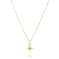 COGGIOLA - Collar Estrella Fugaz Enchapado Oro 18K