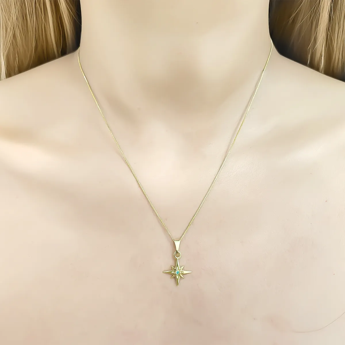 COGGIOLA - Collar Estrella Fugaz Enchapado Oro 18K