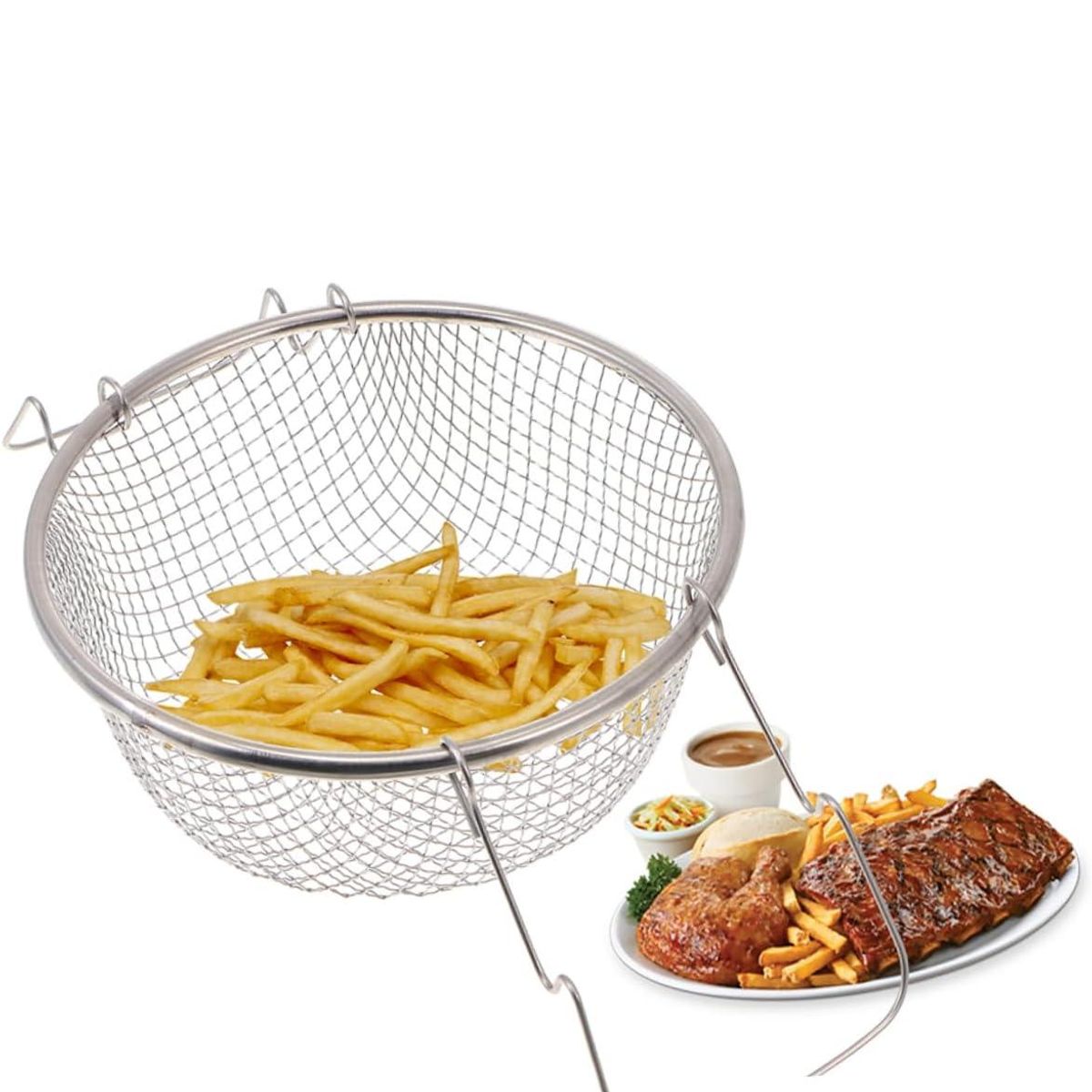 GENERICO - Colador para Freir con Mango