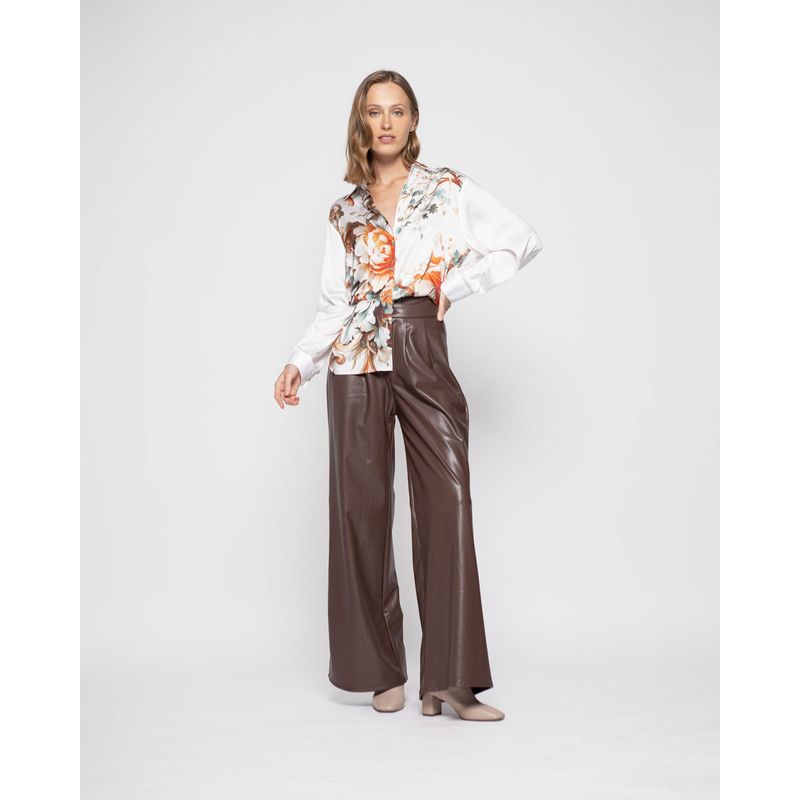 LUDOVICA - Blusa Mujer Margarita Beige Ludovica