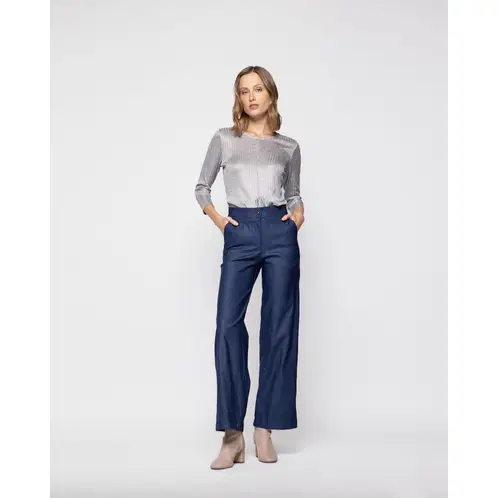 LUDOVICA - PANTALON FRESIA AZUL