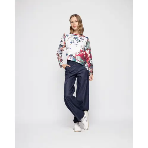 LUDOVICA - Blusa Mujer Acacia Azul