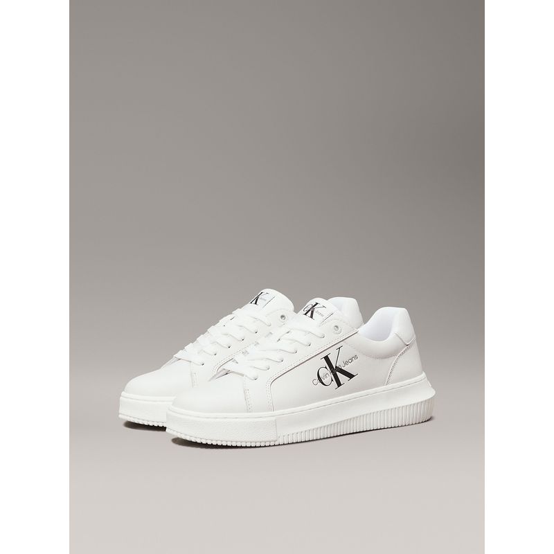 CALVIN KLEIN - Zapatillas Chunky Cupsole Monologo Blanco Calvin Klein