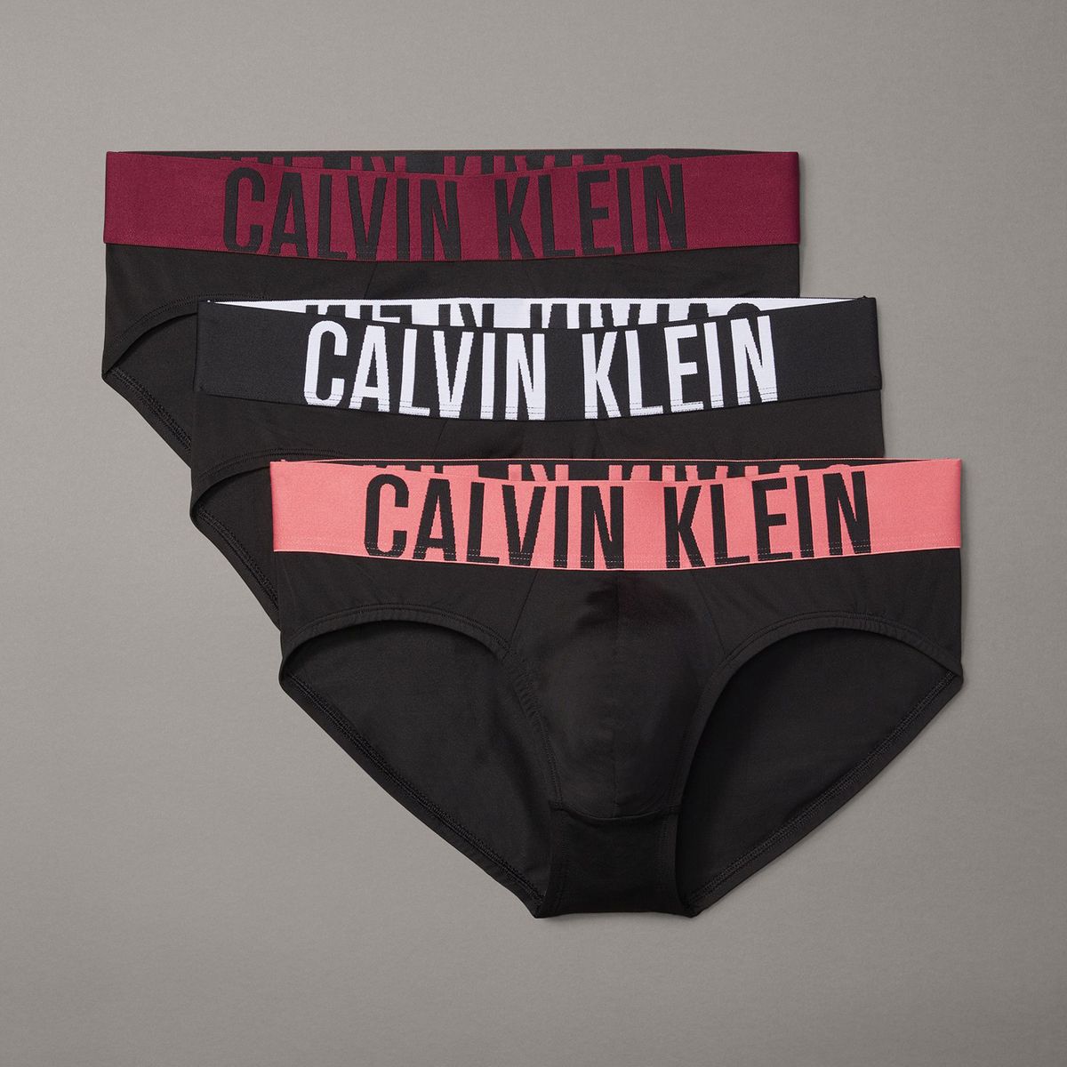 CALVIN KLEIN - Pack 3 Slips Intense Power Negro Calvin Klein