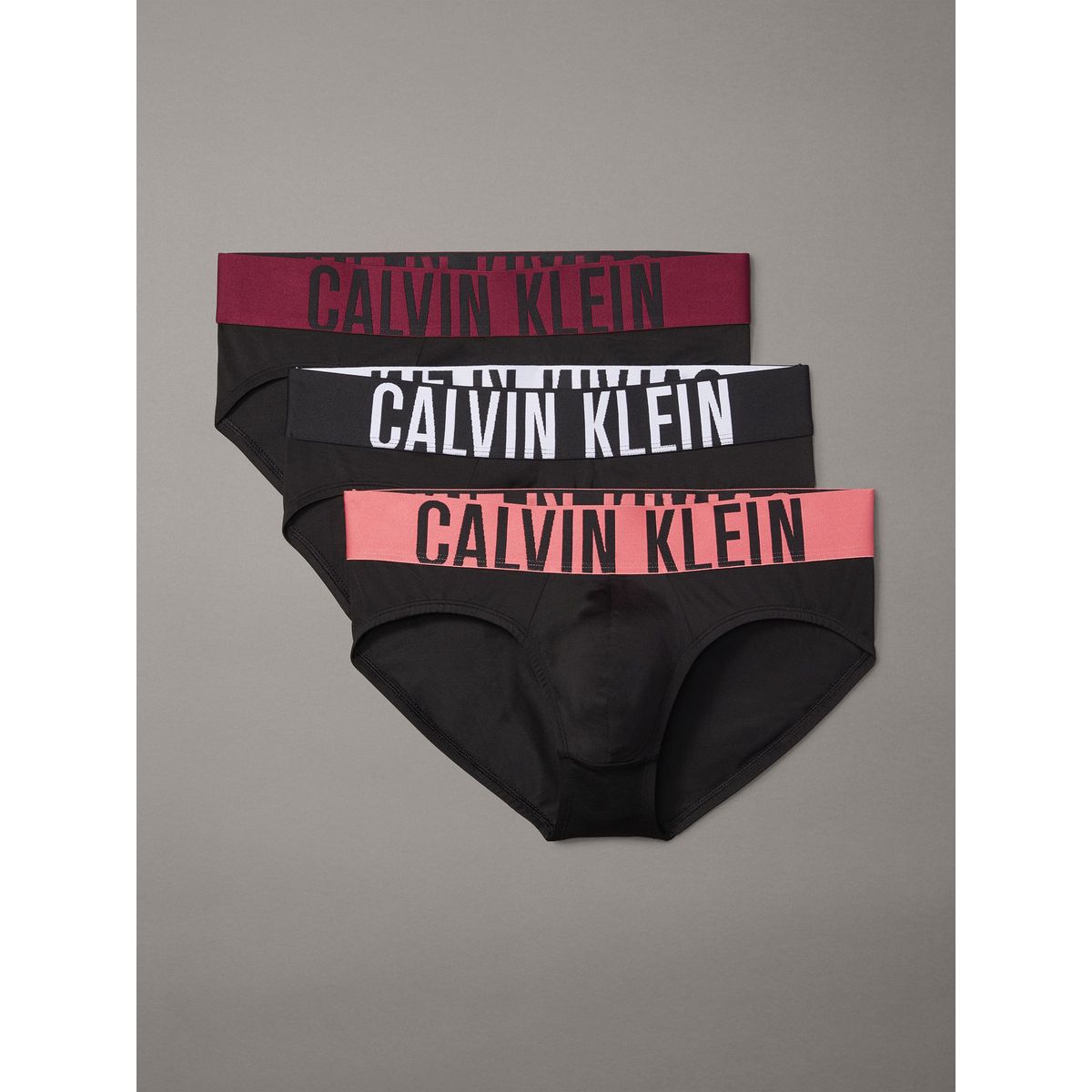 CALVIN KLEIN - Pack 3 Slips Intense Power Negro Calvin Klein