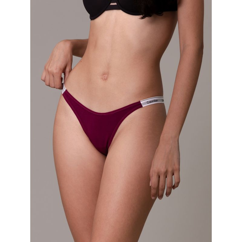 CALVIN KLEIN - Colaless Modern Logo Burdeo Calvin Klein