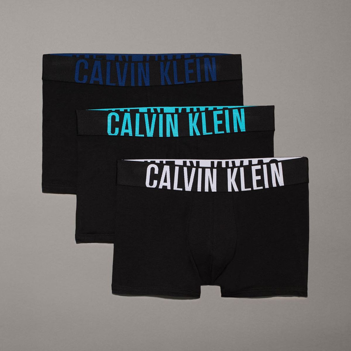 CALVIN KLEIN - Pack 3 Bóxers Trunk Intense Power Negro Calvin Klein