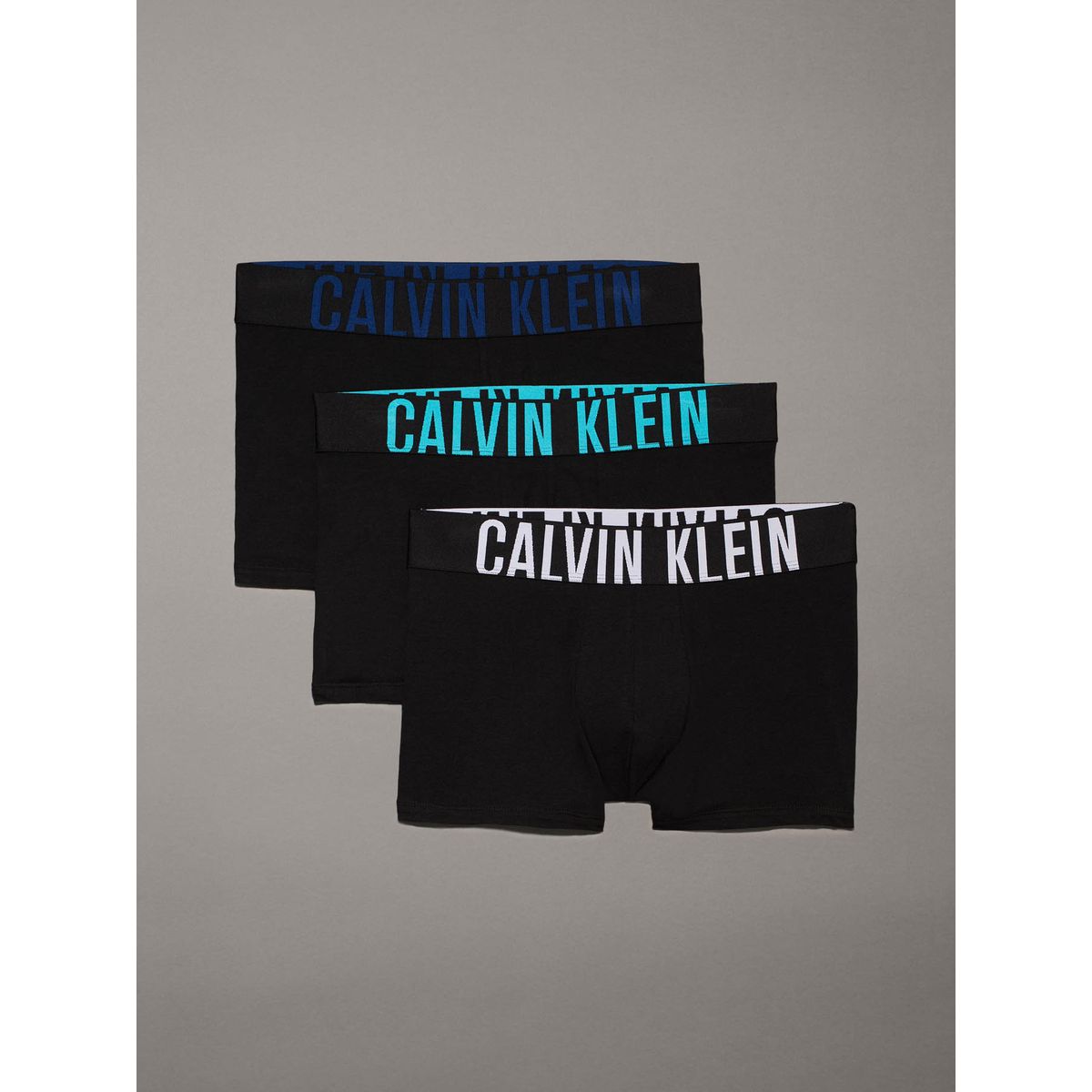 CALVIN KLEIN - Pack 3 Bóxers Trunk Intense Power Negro Calvin Klein