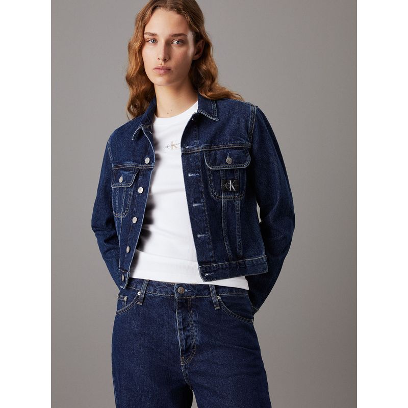 CALVIN KLEIN - Chaqueta Cropped 90S Denim Azul Calvin Klein