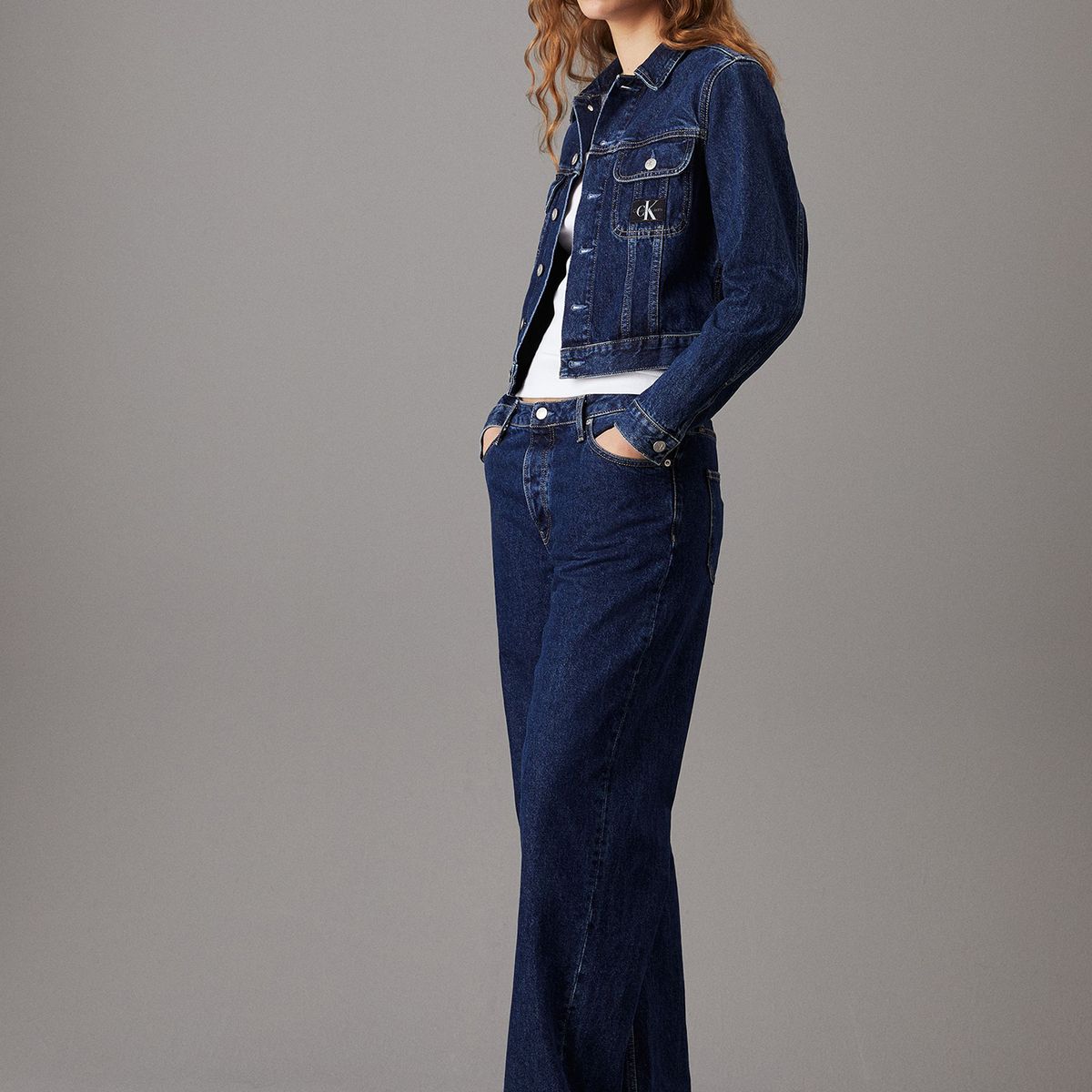 CALVIN KLEIN - Chaqueta Cropped 90'S Denim Azul Calvin Klein