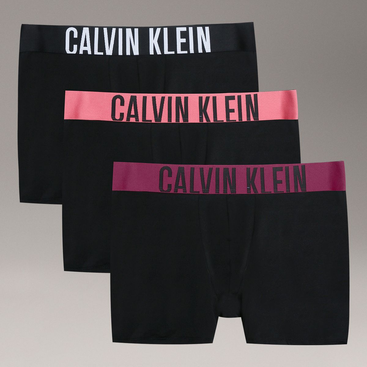 CALVIN KLEIN - Pack 3 Bóxers Brief Intense Power Negro Calvin Klein