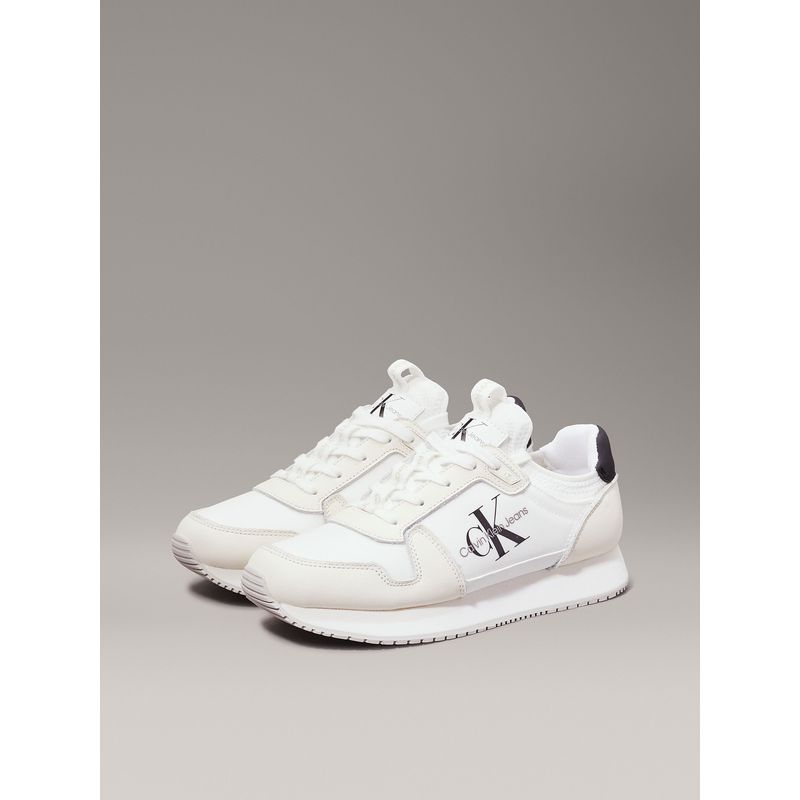 CALVIN KLEIN - Zapatillas Runner Sock Laceup Blanco Calvin Klein