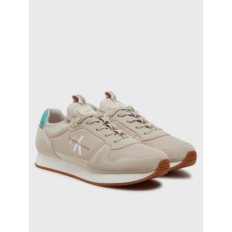 CALVIN KLEIN - Zapatillas Runner Sock Laceup Ny Beige Calvin Klein