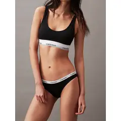 CALVIN KLEIN - Calzón Bikini Modern Logo Negro