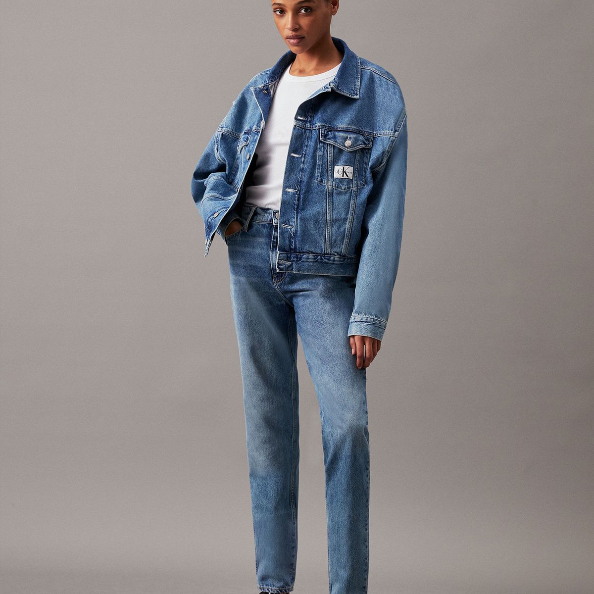 CALVIN KLEIN - Chaqueta Boxy Denim Azul Calvin Klein