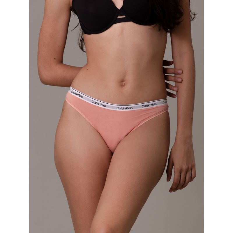 CALVIN KLEIN - Calzón Bikini Modern Logo Rosa Calvin Klein
